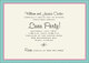 Aloha Diecut Invitations Image 2 of 2